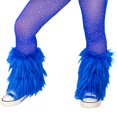 thumbnail image 3 of Diconna Girl's Faux Fur Leg Warmers Solid Color Soft Cozy Fuzzy Boot Cuff Cover Party Costumes, 3 of 5
