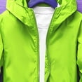 thumbnail image 4 of Splozh Manteau Veste Mince Garçons Veste à Manches Longues Confortable Douce et à la Mode Veste à Capuche Zippée Verte, 5-6 Ans, 4 of 4
