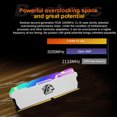 thumbnail image 3 of DDR4 RGB PC Memoria 8GB 16GB 32GB 3200MHz DIMM Desktop Computer Memory Rams Support Inter AMD Motherboard 16G(2x8G)3200 Black, 3 of 5