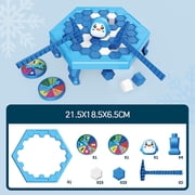 TopLLC Save The Penguin Iceberg Toy Trap Board Game Toys For Adults 4-8 Years Includes Replacement Ice Cubes And Penguin Board Game