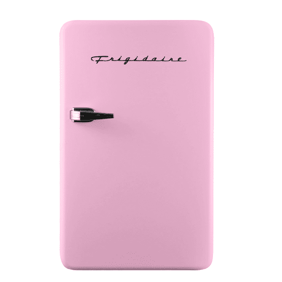 Réfrigérateur compact rétro Frigidaire 3,2 pi³, mini-réfrigérateur avec congélateur pour appartement, dortoir, bureau, chambre, rose
