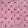 thumbnail image 4 of oneOone Organic Cotton Poplin Twill Fabric Geometric Hash & Stripe Block Print Sewing Fabric BTY 42 Inch Wide, 4 of 4