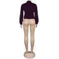 thumbnail image 5 of Veste Sherpa pour Femmes à Revers à Manches Longues Courte en Molleton Duveteux à Fermeture Éclair Vestes Manteau Hiver Chaud Uni Pelucheux Shaggy Vêtement d'Extérieur, 5 of 5