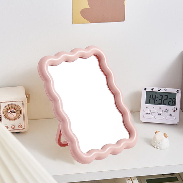 Foldable Mirror, Wall Mountable and Desktop Vanity Mirror, HD Portable Travel Mirror, Compact Dormitory and College Style, Classic Design