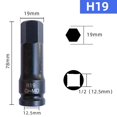 thumbnail image 2 of Lefu Adaptateur de Douille pour Perceuse Électrique Clé à Impact d'Air Tête Hexagonale Douille Adaptateur 12,5 mm, 2 of 9