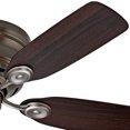 thumbnail image 2 of Hunter Fan Company 51060 Low Profile IV 42 Inch Home Ceiling Fan, Antique Pewter, 2 of 4