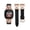 Black/Rose Pink, variant on Wearlizer Leather Band Compatible with Fitbit Sense Bands/Versa 3 Bands/Versa 4 Band/Sense 2 Band Women, Dressy Leather Strap with D-Shape Metal Buckle for Versa 3/Versa 4 Smartwatch