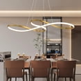 thumbnail image 1 of Lustre à Note de Musique, Suspension DEL Dorée à Intensité Réglable avec Télécommande pour Îlot de Cuisine, Salle à Manger, 1 of 8
