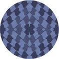 thumbnail image 1 of Ahgly Company Tapis d'Intérieur Ronds Transitionnels Bleus Lavables à la Machine, 3 Pieds Rond, 1 of 7