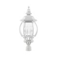 thumbnail image 4 of Livex Lighting 7703-13 Frontenac 4 Light 27 inch Textured White Outdoor Post Top Lantern, 4 of 4