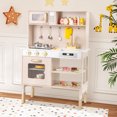 thumbnail image 4 of Gymax Height Adjustable Play Kitchen Wooden Kitchen Playset w/ Real Lights & Sounds, 4 of 10