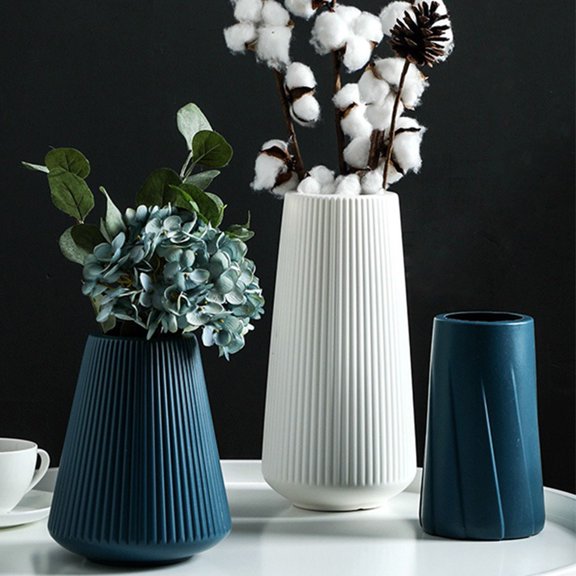 Vase Créatif Hydroponique en Plastique Style Européen Pot de Fleurs pour la Maison