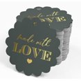thumbnail image 4 of Inkdotpot Real Gold Foil Made With Love Text Tags Favor Hang Paper Tags 100 Pieces, 4 of 6