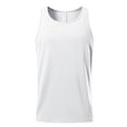 thumbnail image 1 of Mens Casual Tank Tops Racer Back Crewneck Sleeveless Shirt Lightweight Workout Tee Summer Muscle T-Shirts, 1 of 7