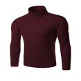 thumbnail image 4 of Pull d'Hiver Chaud en Coton Col Montant pour Hommes, 4 of 5