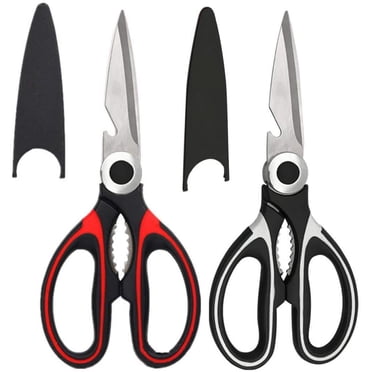 Kitchen Shears, 2-pack Scissors All Purpose, Kitchen Scissors Heavy Duty Meat Scissors, kitchen sissors for general use, Stainless Steel Sharp Utility Food Scissors for Chicken, Poultry, Fish, Herbs