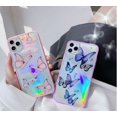 thumbnail image 2 of Compatible avec iPhone Case, Cute Bling Glitter Clear Iridescent Butterfly Phone Case Slim Thin Soft Silicone [Sparkle Stars Shockproof Drop Protection] pour iPhone, 2 of 3