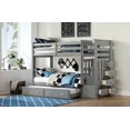 thumbnail image 4 of ACME Allentown Twin/Twin Bunk Bed w/Storage Ladder & Trundle in Gray, 4 of 4
