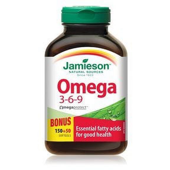Jamieson Gélules d'Oméga 3-6-9 1,200 mg