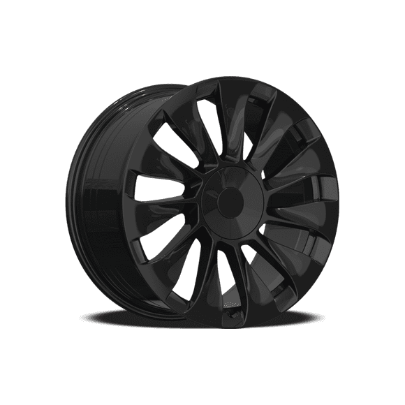 Set of four (4) YKW TS2 Flow Formed rims - 19x9.5 inch Gloss Black alloy wheels for 2018 - Present Honda Accord