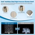 thumbnail image 4 of All Metal ‘‘ Dual Filte Rainfall Shower Head Combo High Pressure Handheld Shower Head ‘‘ Adjustable Arc Extension Arm Stage Shower Filter Spray ‘‘ Hose Oil Rubbed Bro, 4 of 9