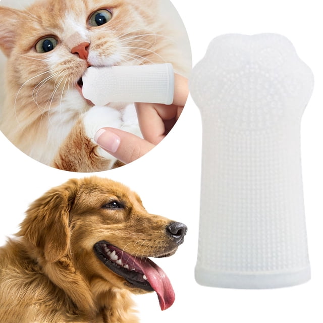 Pet Care Finger Toothbrush Soft for Dogs Cats Easy To Use Teeth Cleaning Tool Plaque Remover Grooming Supplies For Small Medium Large