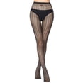 thumbnail image 1 of Qertyioot Collants Mode Leggings Unis Pantalons en Maille Transparente Grande Taille Bas Résille en Filet, 1 of 5