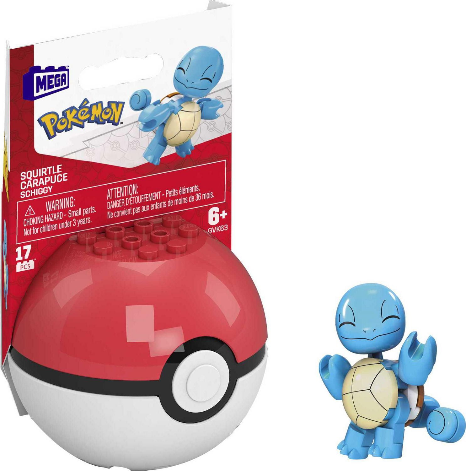Mega Pokémon Squirtle - 17 Blocs