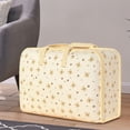 thumbnail image 3 of Grand Sac de Rangement en Tissu à Grande Capacité pour Couettes, Organisateur de Garde-Robe à Motif Rayé, Résistant à l'Eau et à la Poussière, 1 Sac de Rangement, 3 of 3