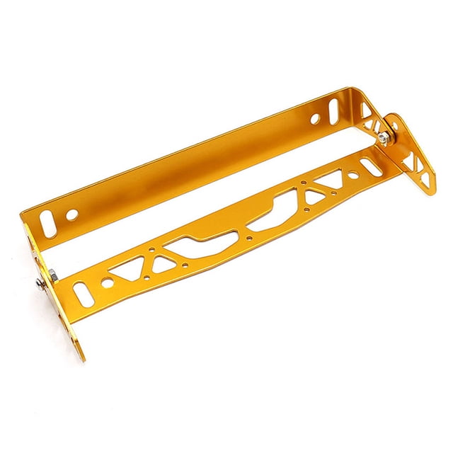 ZheElen Car Number Frame - Unique Lightweight Stylish Accessory Gift Car License Plate Frame for Weatherproof gold 24.5*21*3cm 1Set