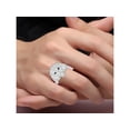 thumbnail image 2 of RYLOS RingsSterling Silver* Conversation Starter Diamond & Gorgeous Precious Ruby, Sapphire or Emerald Lion Head Ring Size 13, 2 of 7