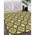 thumbnail image 3 of Ahgly Company Tapis d'Intérieur Lavable à la Machine, Carré, Transitionnel, Jaune Moutarde, Tapis de Zone, 3 Pieds Carré, 3 of 7