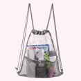 thumbnail image 5 of MesaSe Transparent Drawstring Backpack Large Capacity Concert Beach Backpacks (Black), 5 of 5
