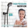 thumbnail image 2 of SR SUN RISE Shower Faucet - 16 Inch Multifunctional High Pressure Shower Head System with Handheld Shower Head Fixtures - Valve Included - Oil Rubbed Bronze, 2 of 5