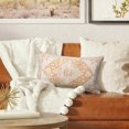 thumbnail image 5 of Yellow Boho Throw Pillow Covers Set of 2 Monaco Rug Carpet Double Sided Pattern Cotton Soft Pillow Case Cushion Cover Pillowcase for Garden Couch Sofa Bed Decorative 12x20 inch, 5 of 5