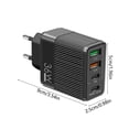 thumbnail image 2 of 36W Fast Charging Mobile Phone Charger 5V4A 2PD+2USB Port for Europe and UK Safe Charging, 2 of 3