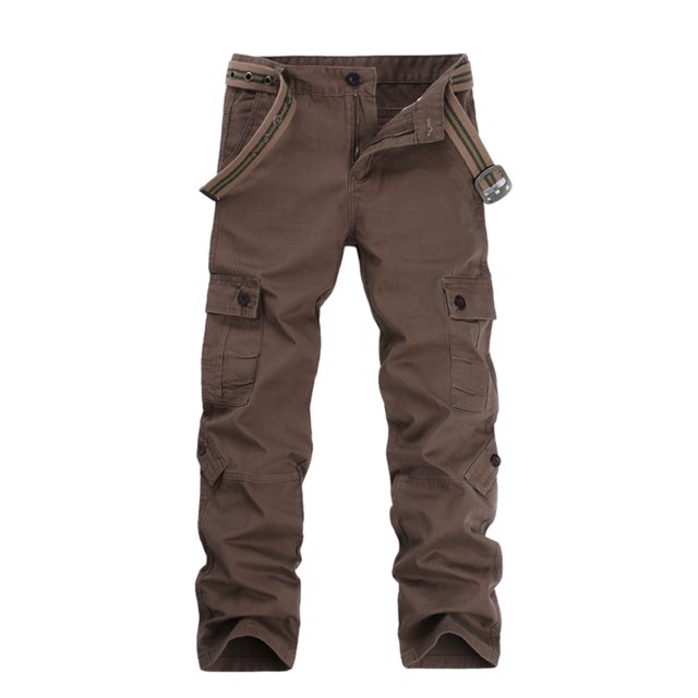 maskred Cargo Pant Large Application Respirant et Confortable en Coton Grande Poche Espace Café 34