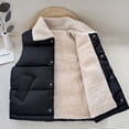 thumbnail image 2 of FAOWME 2025 Winter Children Vest Lamb Coat Black 3-4 Years, 2 of 4