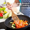 thumbnail image 2 of Wooden Cooking Utensils, Kitchen Utensils Set with Holder Teak Wood Spoons and Wooden Spatula for Cooking, 2 of 7