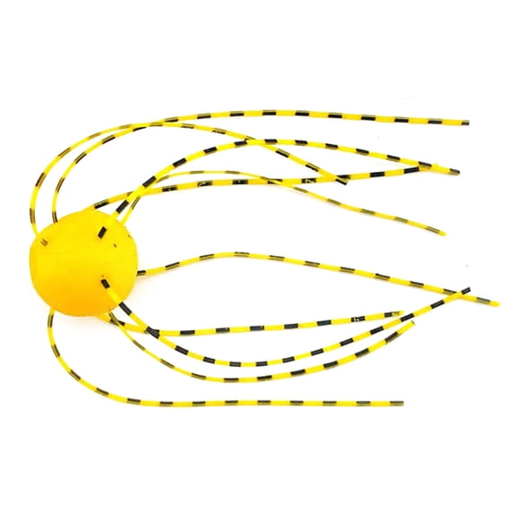 Kit de Leurres de Pêche 6 Pcs Forme Sphérique Leurres en PVC Souple Coulant Lentement Flexibles Quatre Couleurs pour Poisson-Chat Eau Douce Eau Salée Pêche