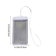 thumbnail image 3 of Fridja Waterproof Phone Pouch, Clear Screen Floatable Waterproof Phone Pouch, Universal Waterproof Cell Phone Case, Underwater Photography for Swimming, Rafting, Diving, 8.07×4.13in, White, 3 of 6