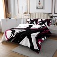 thumbnail image 3 of Erosebridal Abstract Coverlet Set King, Striped Ombre Bedding Set, Chic Geometric Decor 3 Pieces, 3 of 5