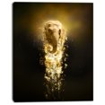 thumbnail image 2 of Fantasy Elephant on Black - Animal Canvas Wall Art, 2 of 3