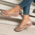 thumbnail image 2 of XZNGL Chaussures pour Femme Chaussures pour Femme Sandales Décontractées d'Été Mode Sandales Décontractées Plates Couleur Unie Chaussures à Oeillets, 2 of 4