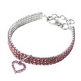 thumbnail image 1 of Daisyyozoid Wholesale Mini Pet Dog Bling Rhinestone Chocker Collars Fancy Dog Heart Shaped Necklace, 1 of 1