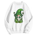 thumbnail image 1 of Pompotops Womens Shirts Round-Neck Print Long Sleeve Tops Printed Regular Blouse Clearance, 1 of 6