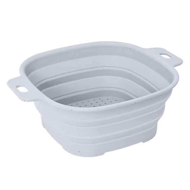 Meitianfacai Folding Drains Basket Kitchen Sink Multi-functional Fruit And Vegetable Basket Fruit And Vegetable Basket Expansion Silicones Folding Filter Basket