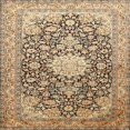 thumbnail image 1 of Ahgly Company Tapis de Médaillon en Or Brun Traditionnel, Carré de 5', 1 of 6