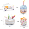 thumbnail image 4 of Pet Dog Toy Plush Birthday Cake Squeaky Toys Playing Interactive Bite Toys, 4 of 4