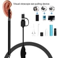 thumbnail image 2 of 1 Set 5.5mm Luminous Ear Pick High Clarity 6 Adjustable LED Lamp Beads Fidelity Metal Visual Otoscope Ear Pulling Device Home Use, 2 of 10